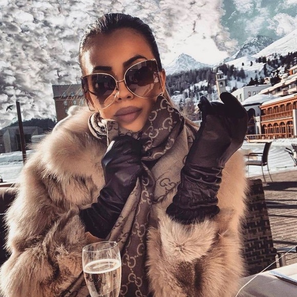 Gucci GG0252S 013 63 Oversize Butterfly Ladies Sunglasses - Picture 5 of 16